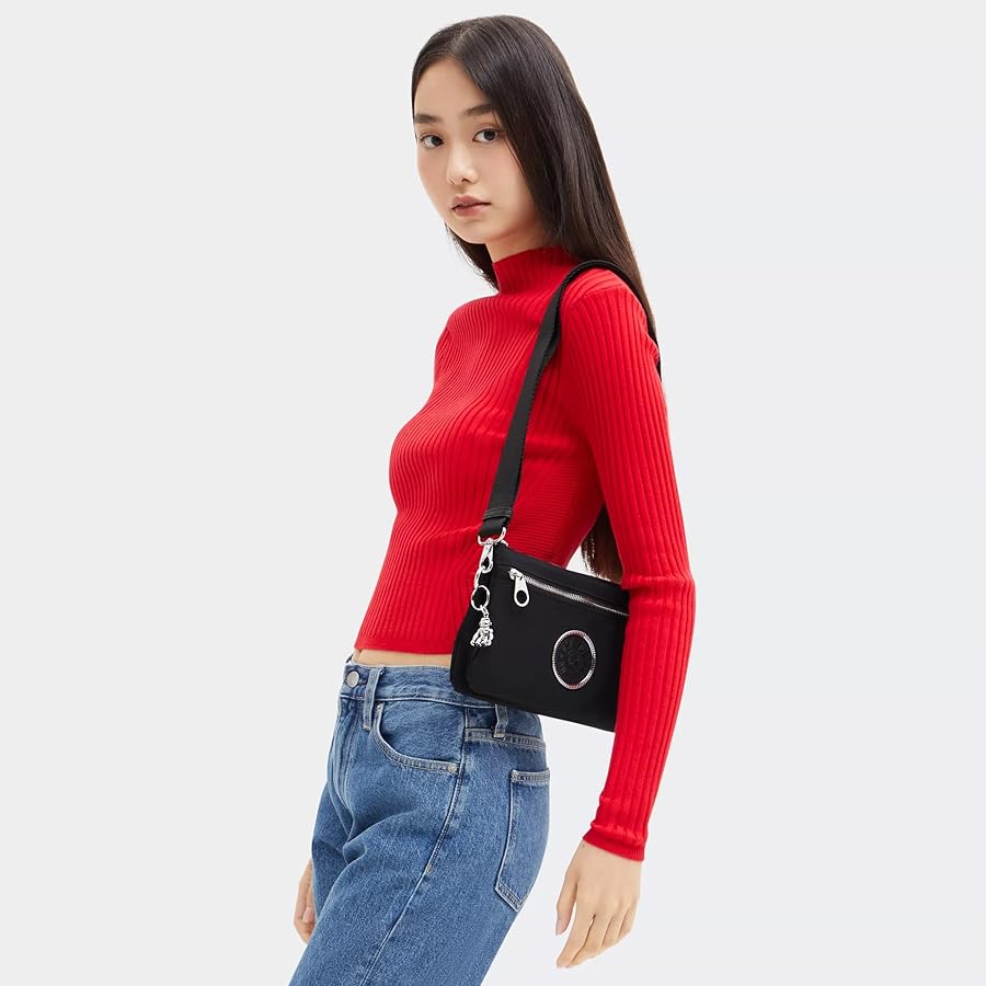 Kipling Riri Zip Crossbody Bag Black Spice: Handbags: Amazon.com